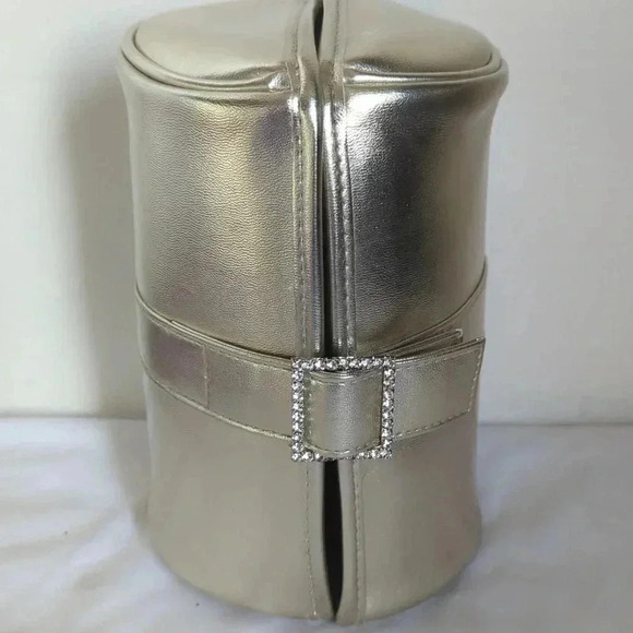 Snap close 2 sided zip close organizer with gem buckle - Picture 1 of 7